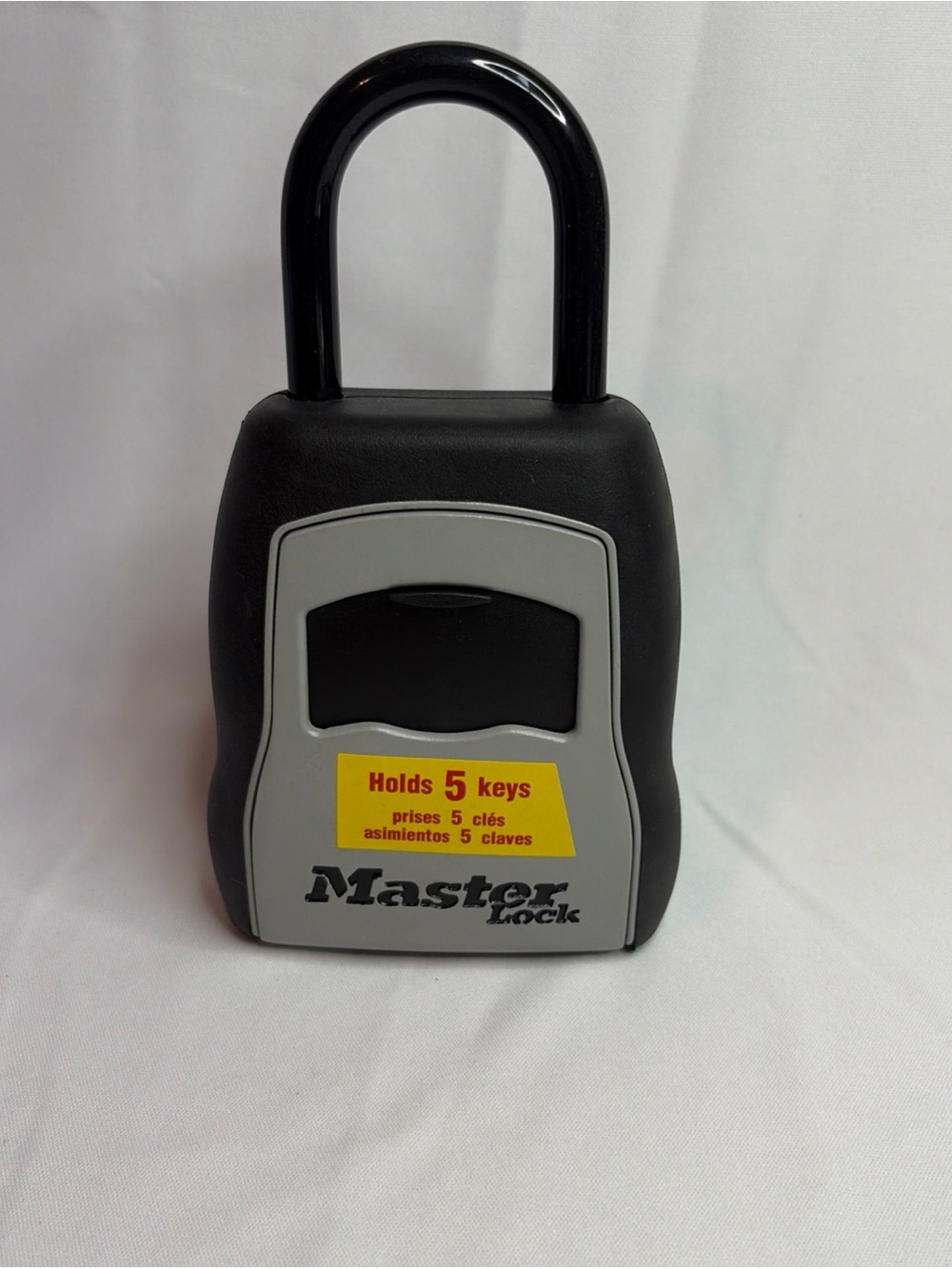 Black and Gray Wall-Mount Key Safe - Holds 5 Keys